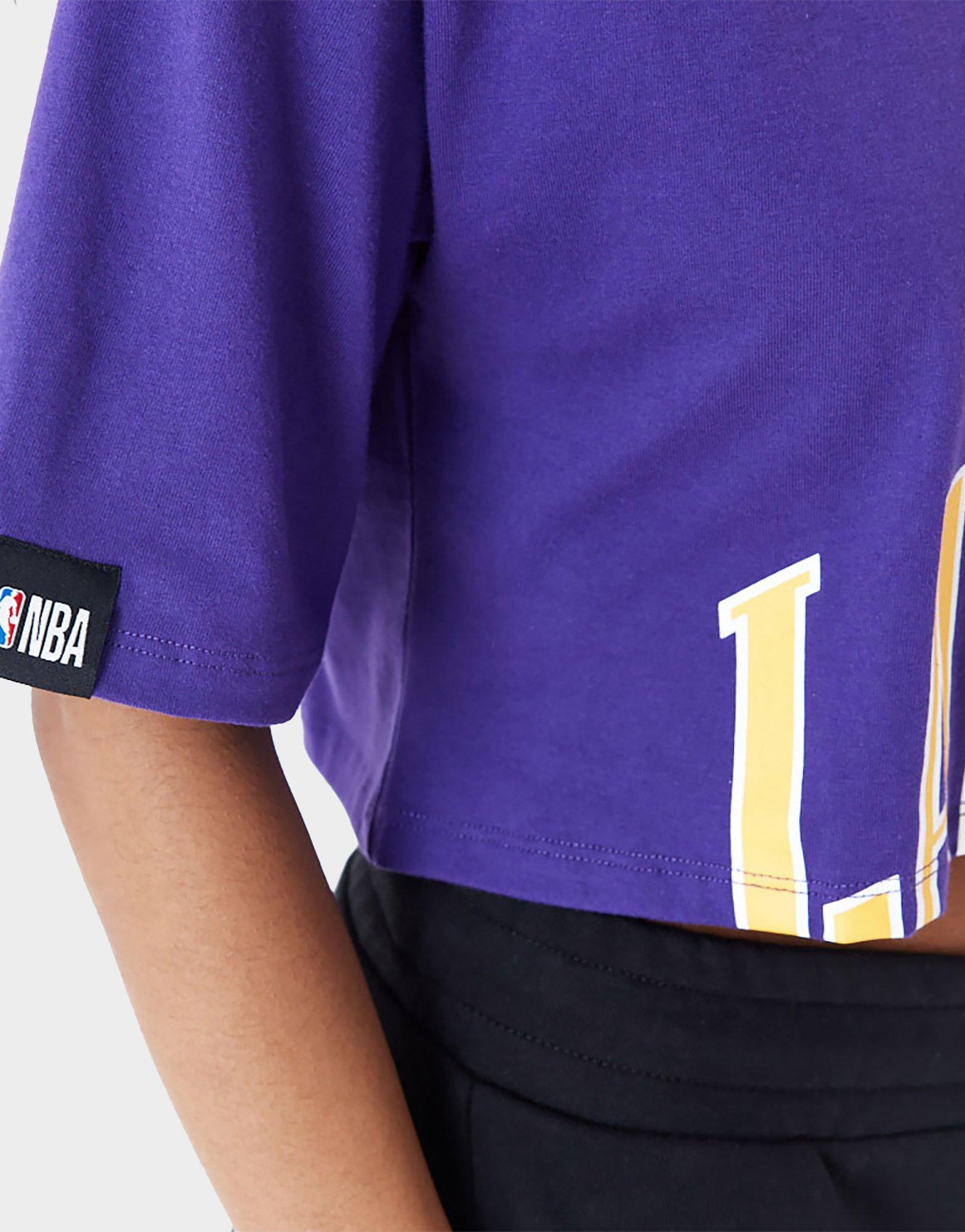 טי שירט אוברסייז קרופ LA Lakers NBA | נשים