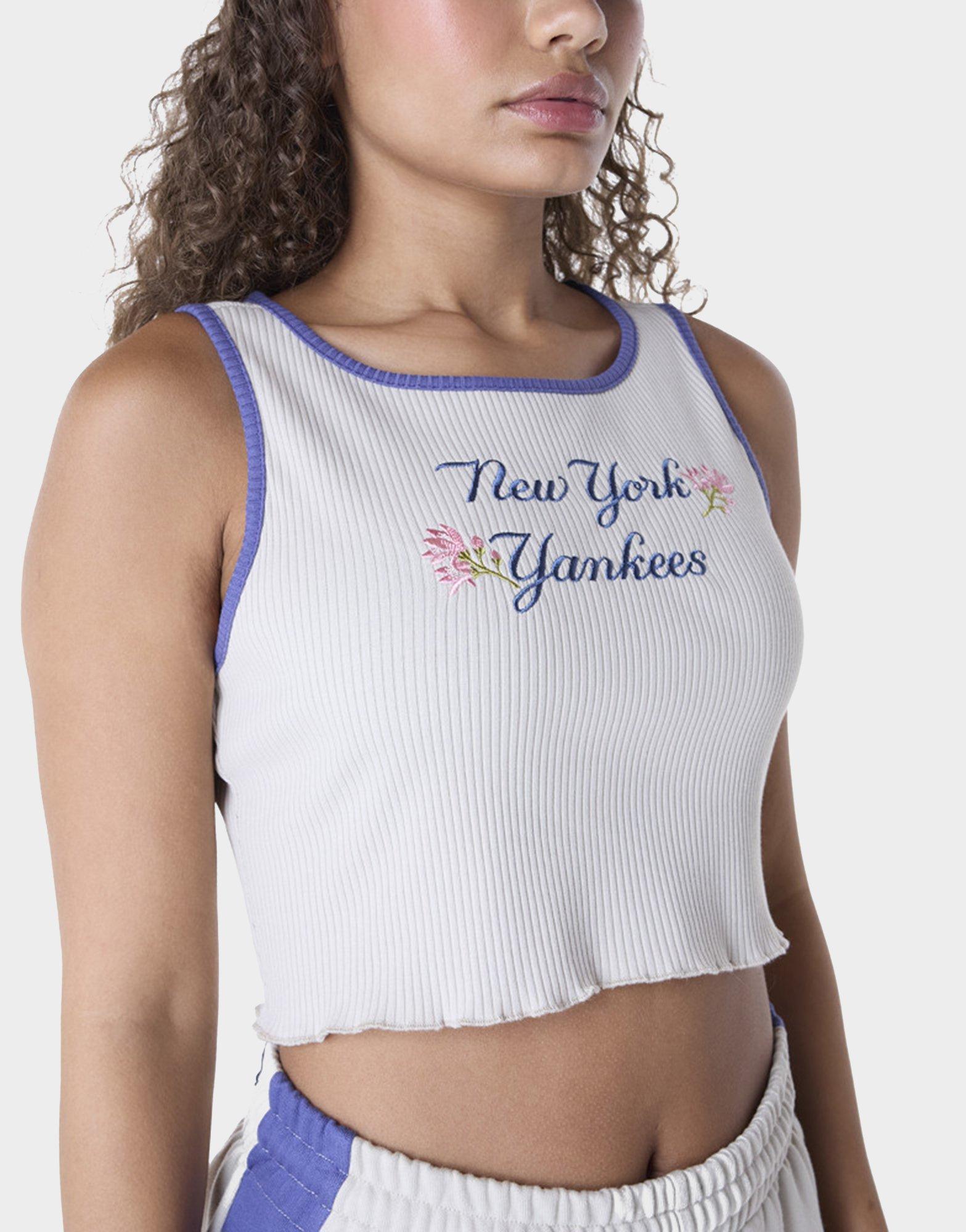 גופיית ריב קרופ Yankees Floral | נשים