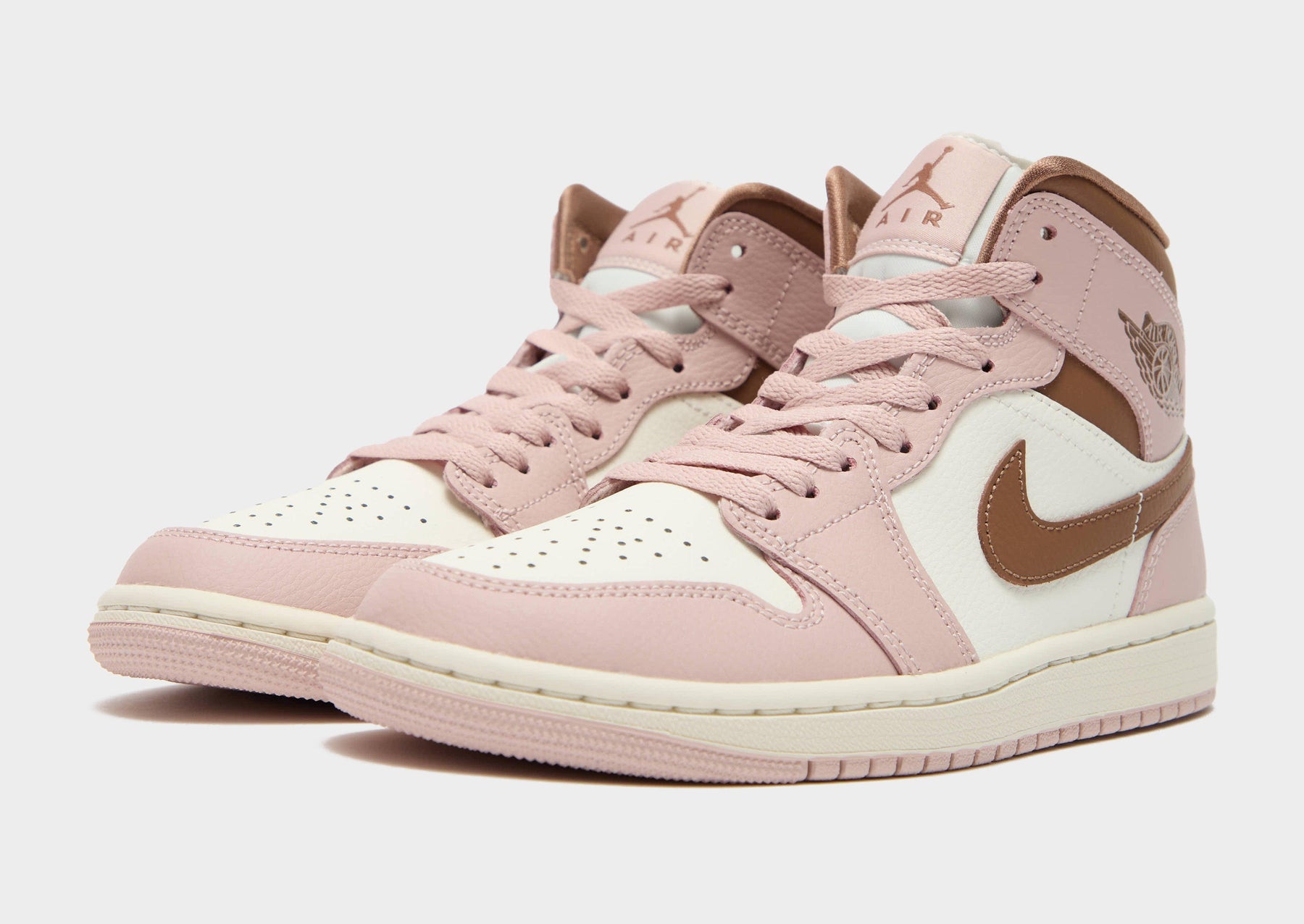 סניקרס Air Jordan 1 Mid Pink Oxford Brown | נשים