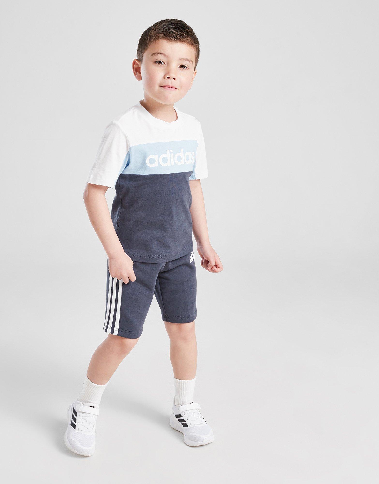 חליפת מכנסיים קצרים וטי שירט Linear | ילדים