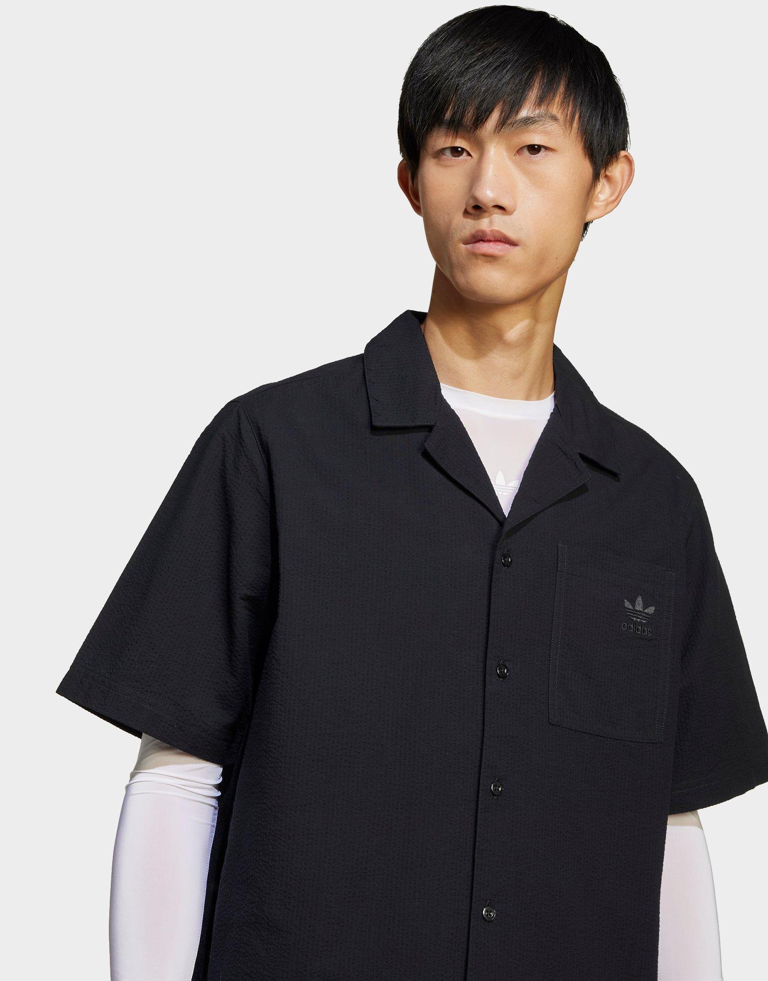 חולצה מכופתרת Essentials Seersucker | גברים