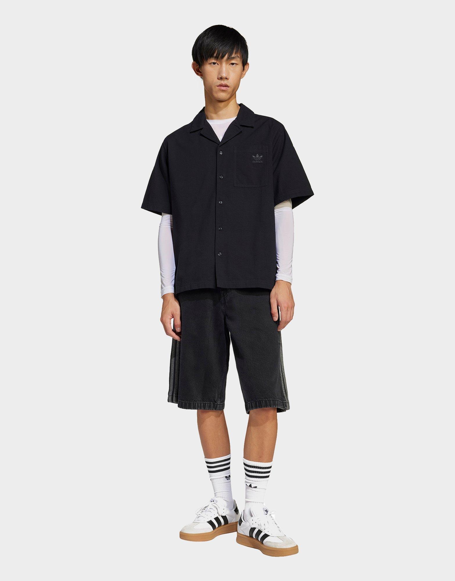 חולצה מכופתרת Essentials Seersucker | גברים