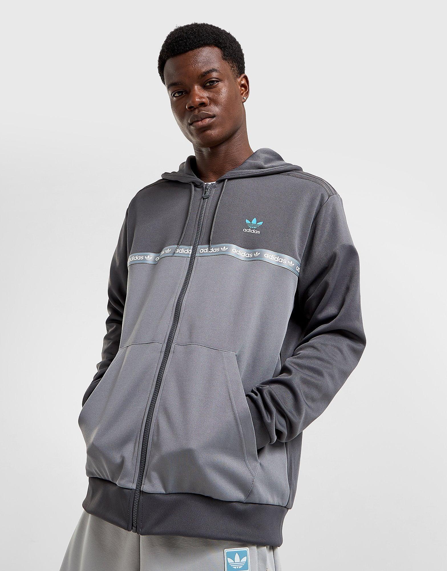 Full Zip Hoodie Adidas Tape Overhead Hoodie Adidas Originals Men's