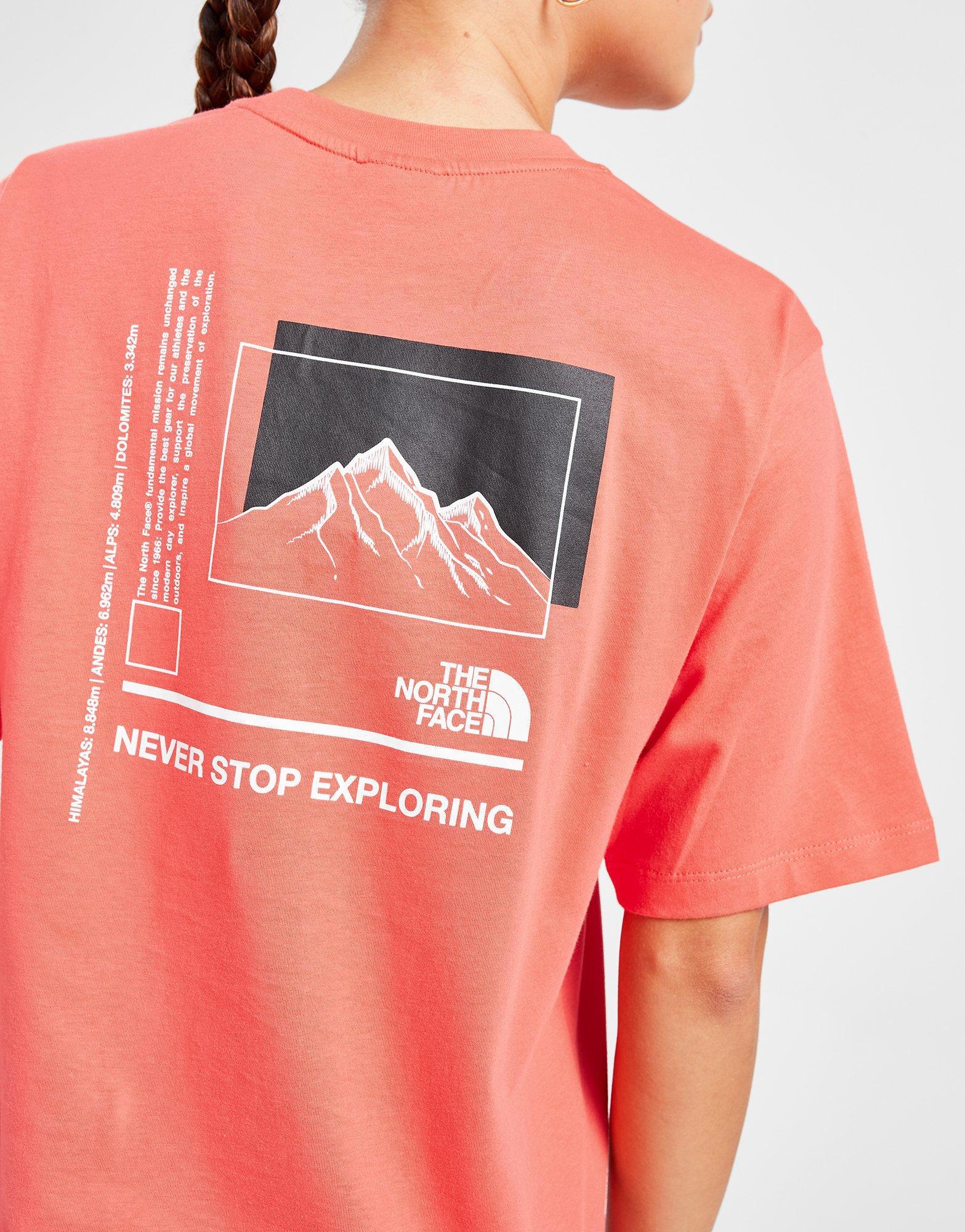 טי שירט גרפית Mountain Box | נשים