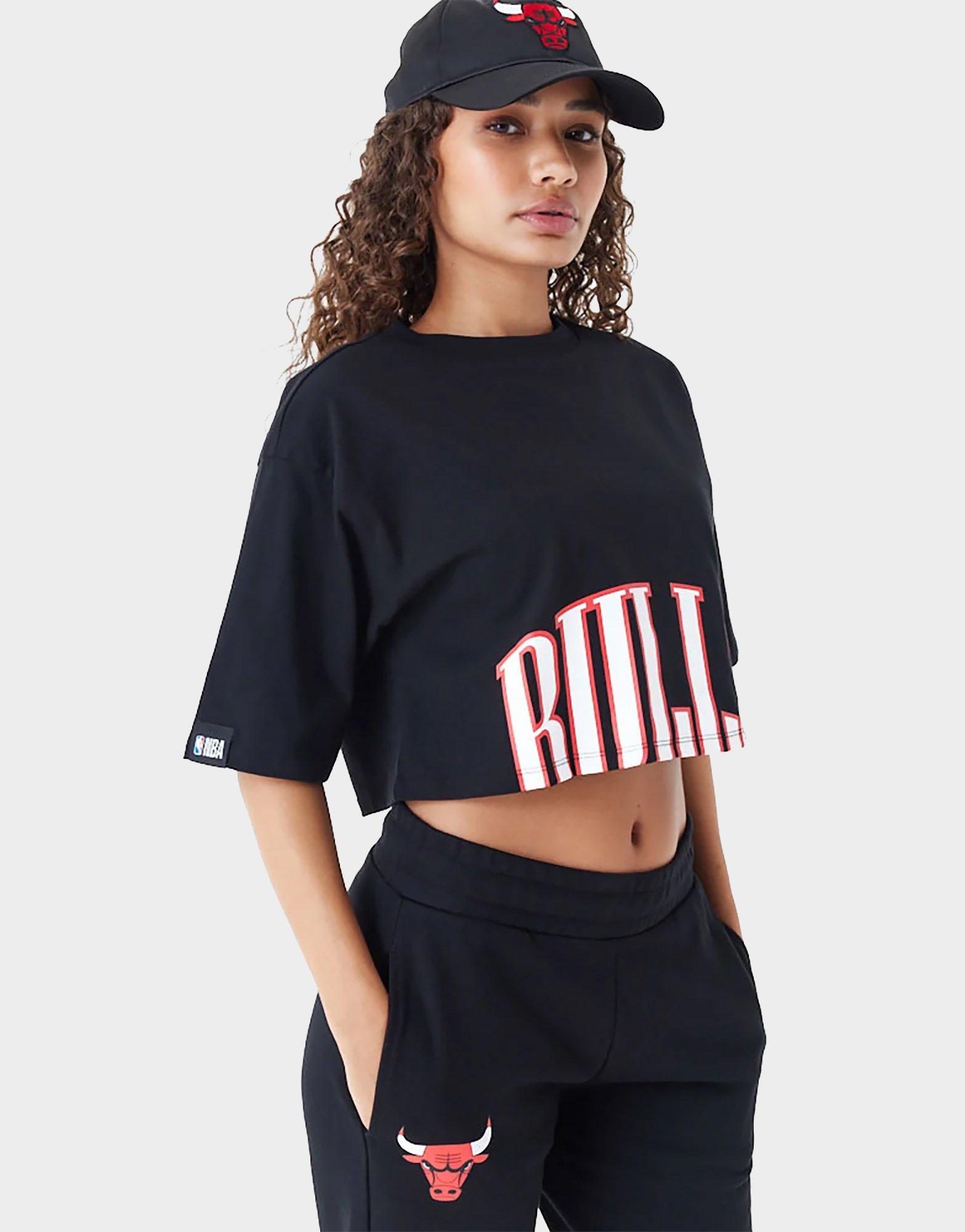 טי שירט אוברסייז קרופ Chicago Bulls NBA | נשים