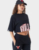 טי שירט אוברסייז קרופ Chicago Bulls NBA | נשים