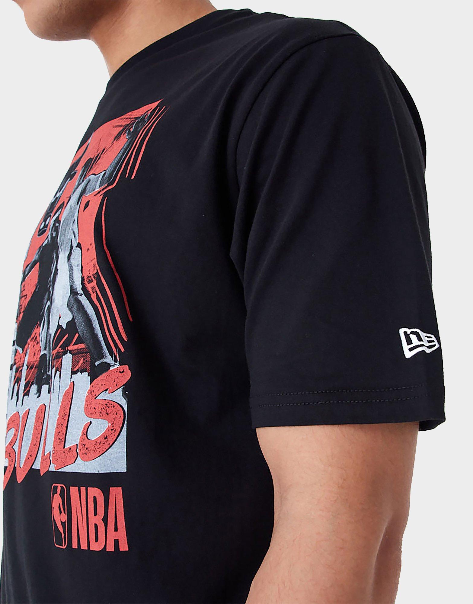 טי שירט אוברסייז גרפית Chicago Bulls NBA Player | גברים