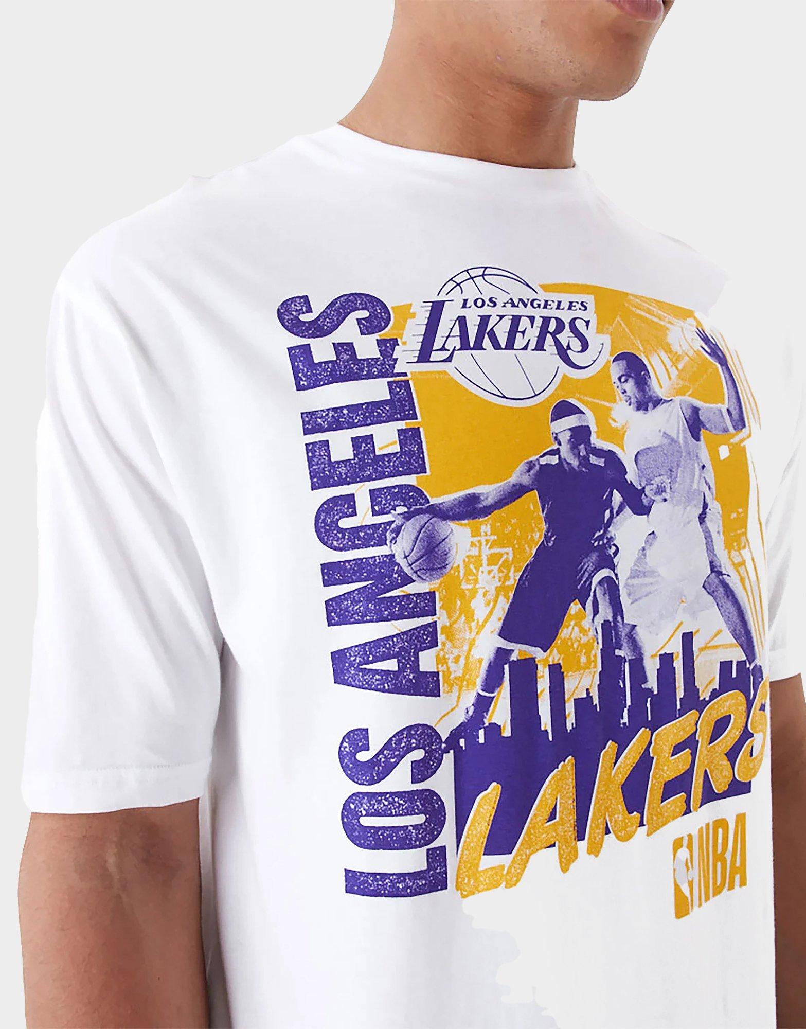 טי שירט אוברסייז גרפית LA Lakers NBA Player | יוניסקס