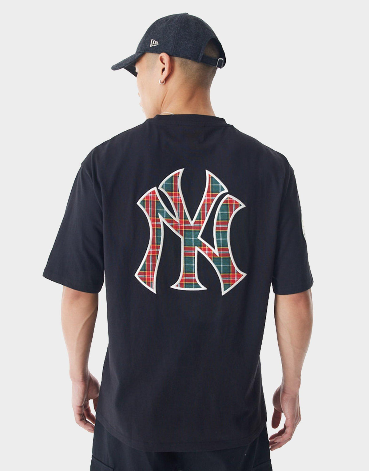טי שירט אוברסייז New York Yankees Tartan | גברים