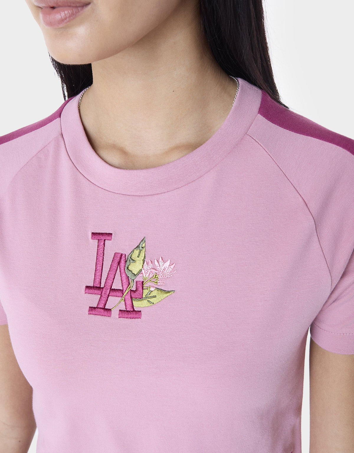 טי שירט קרופ Dodgers Floral | נשים