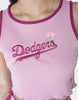 גופיית ריב קרופ Dodgers Floral | נשים
