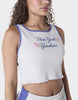 גופיית ריב קרופ Yankees Floral | נשים