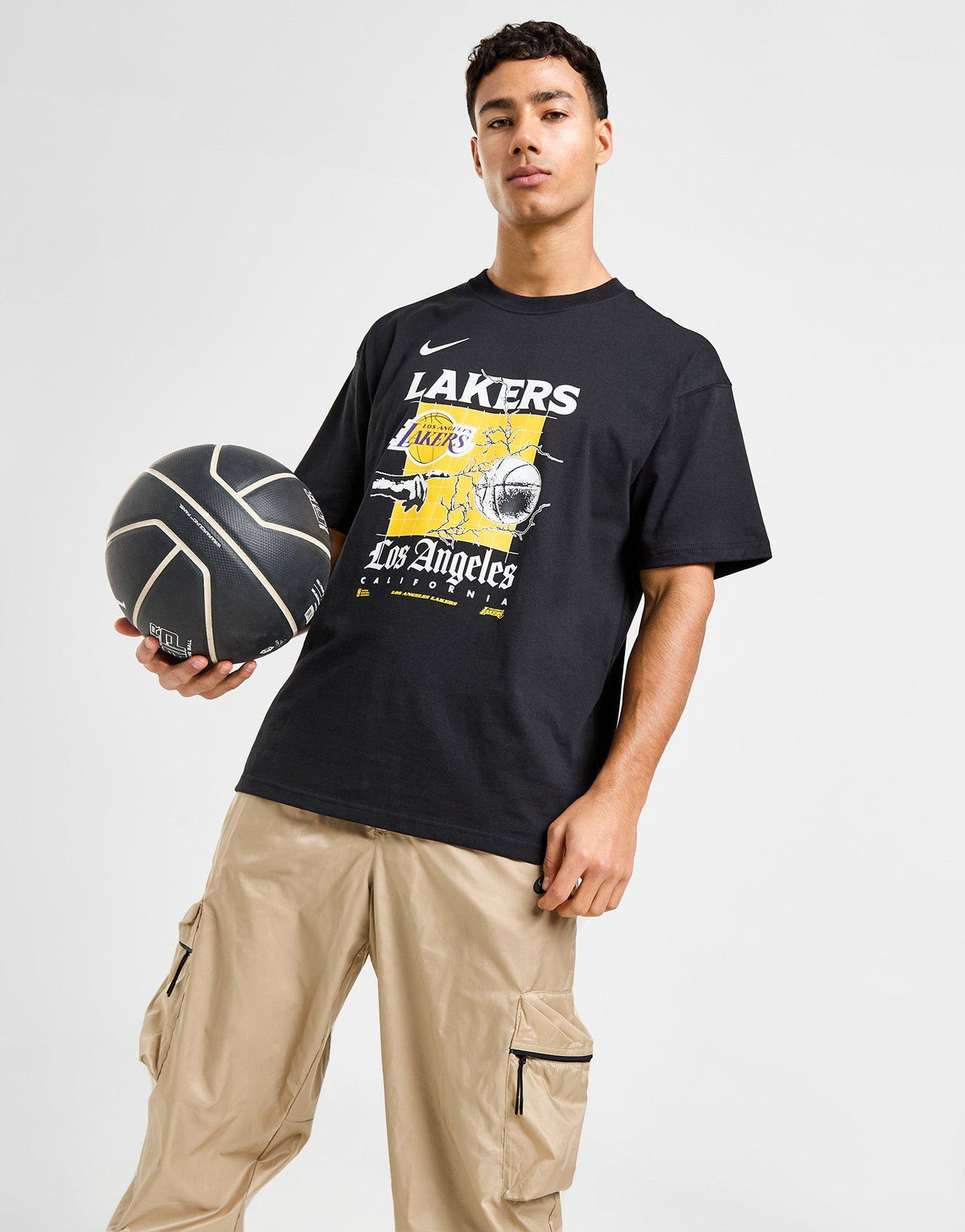 טי שירט גרפית Lakers Courtside | גברים