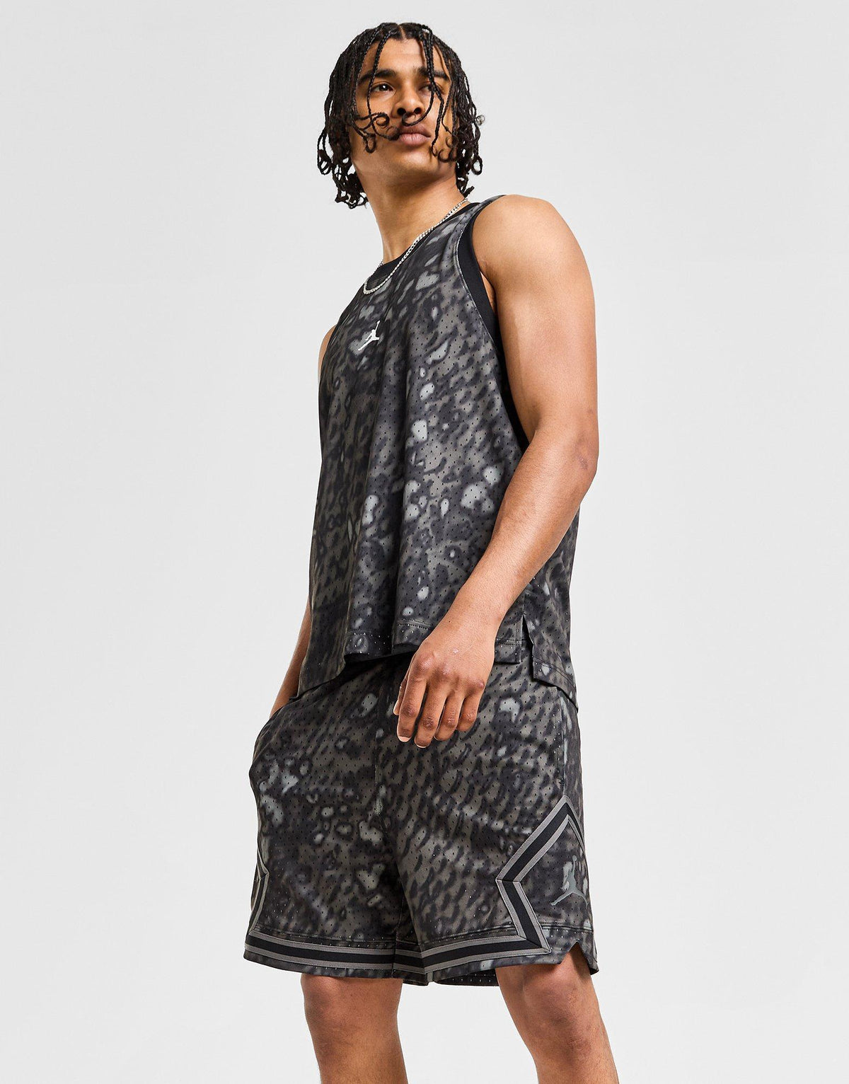 מכנסי כדורסל דריי פיט קצרים All Over Print Diamond | גברים