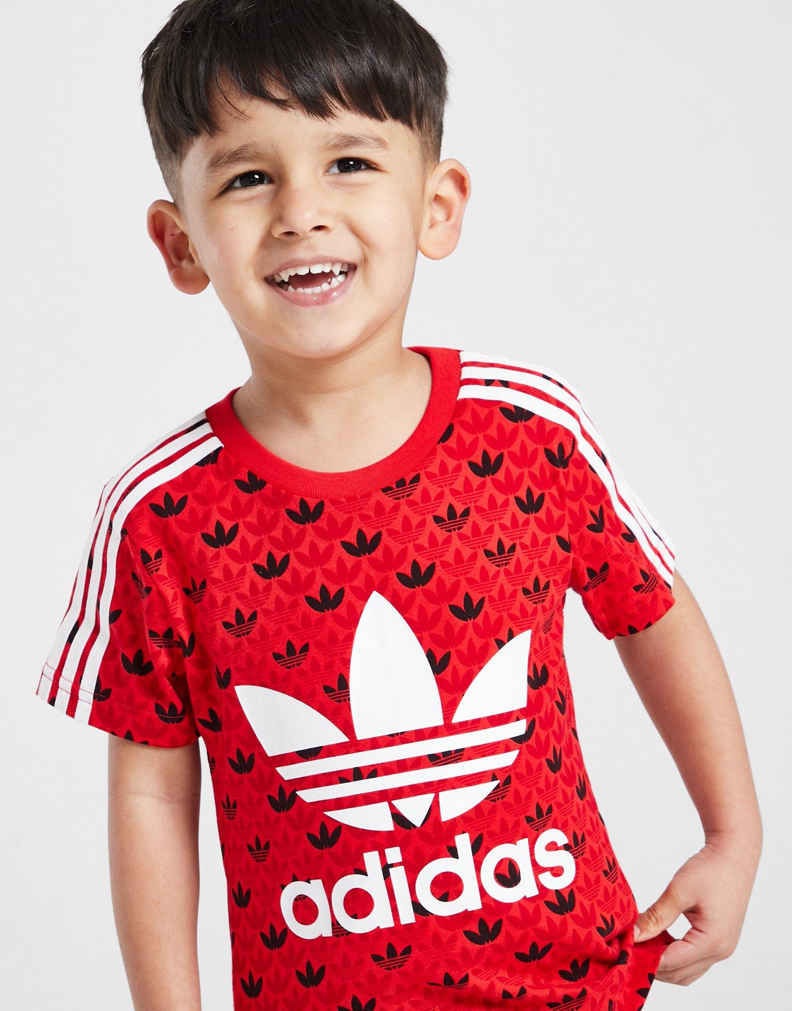 חליפת טי שירט ומכנסיים קצרים Monogram | בייבי