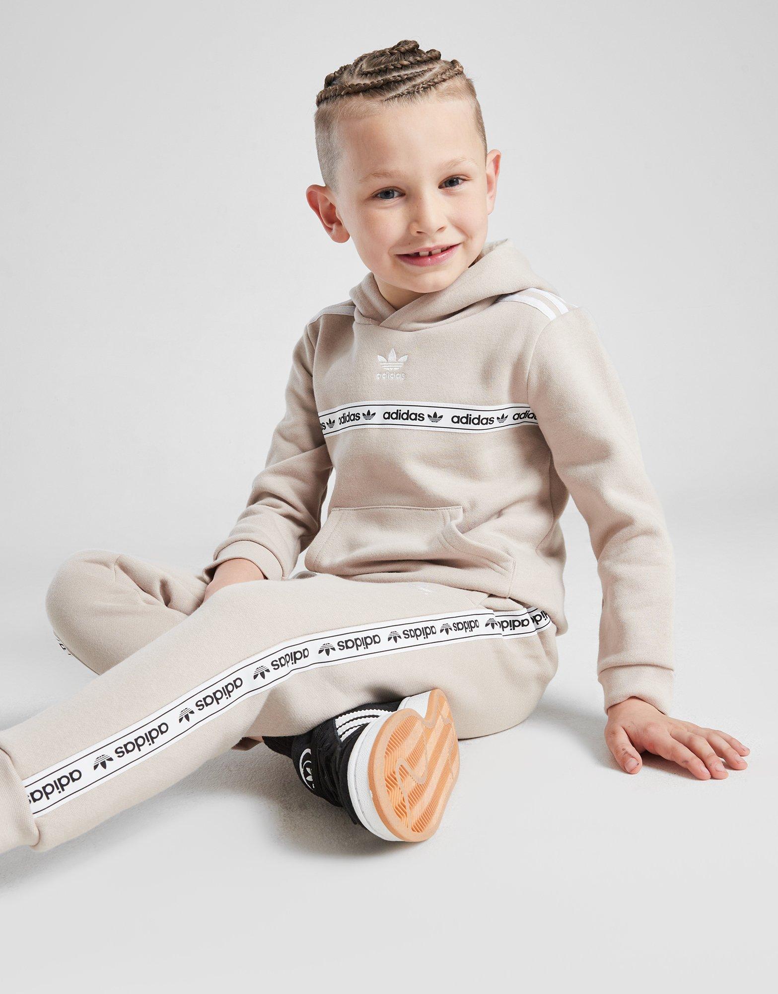 חליפת סווטשירט קפוצ'ון ומכנסי טרנינג Edge | ילדים