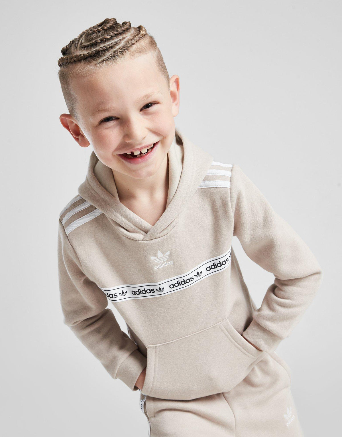 חליפת סווטשירט קפוצ'ון ומכנסי טרנינג Edge | ילדים