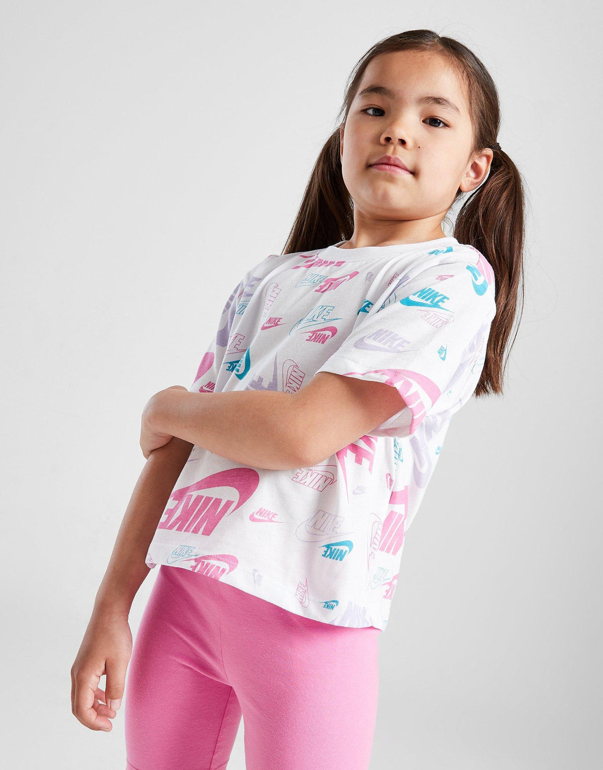 חליפת טי שירט וטייץ קצר All Over Print | ילדים