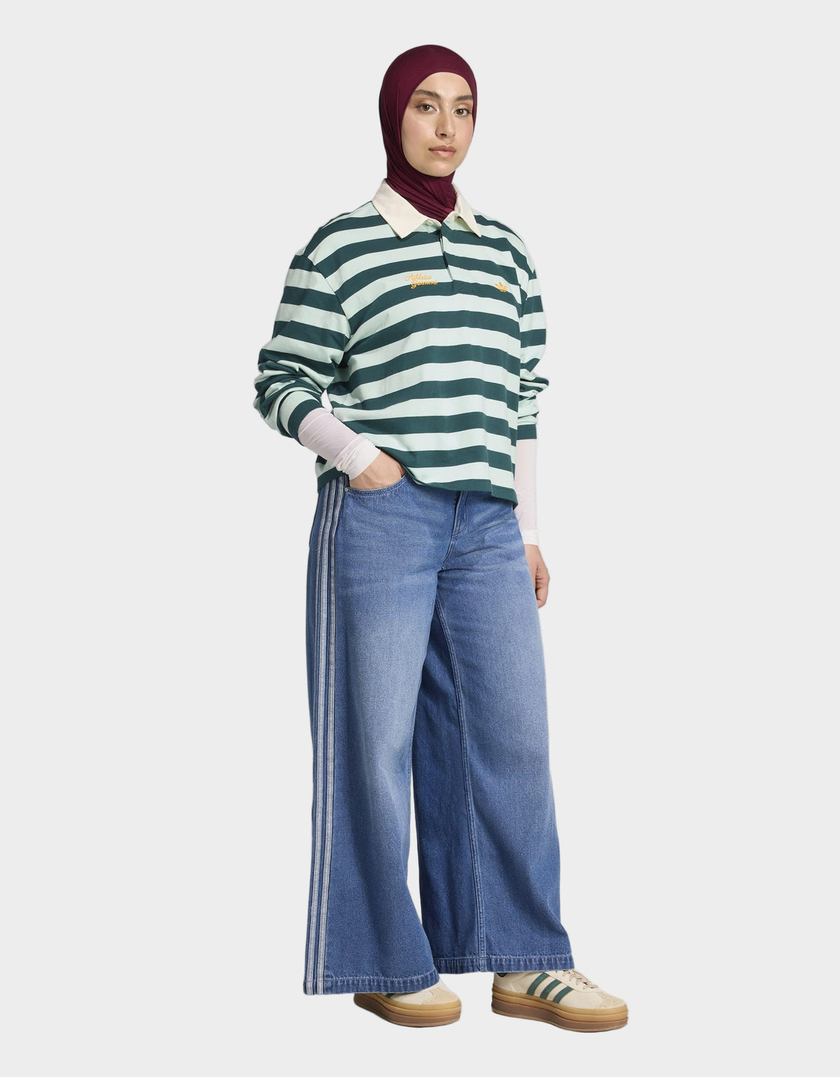 חולצת פולו שרוולים ארוכים adidas Originals Athl Dept | נשים