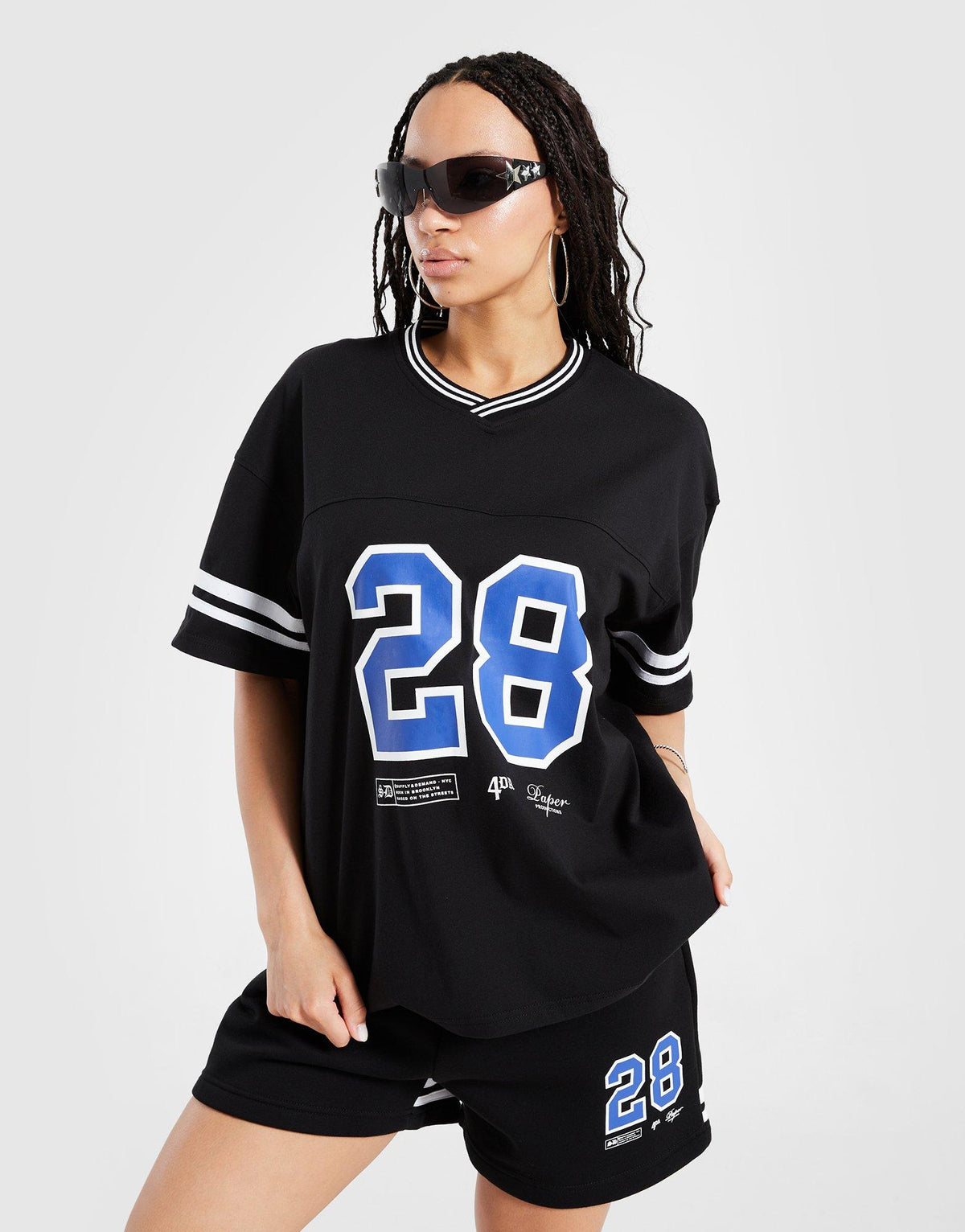 טי שירט גרפית Contrast | נשים