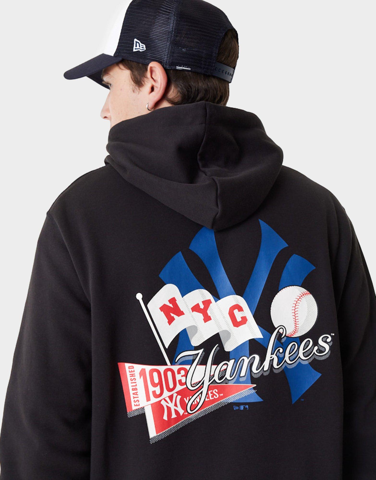 סווטשירט קפוצ'ון אוברסייז Yankees MLB Flag | גברים