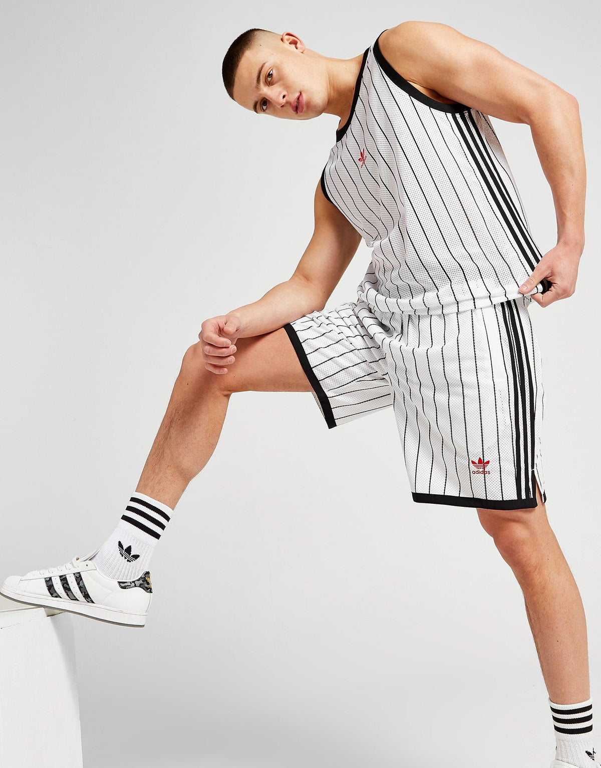 מכנסי כדורסל קצרים Stripe | גברים