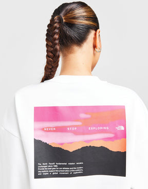 סווטשירט אוברסיז גרפי Sunset Box