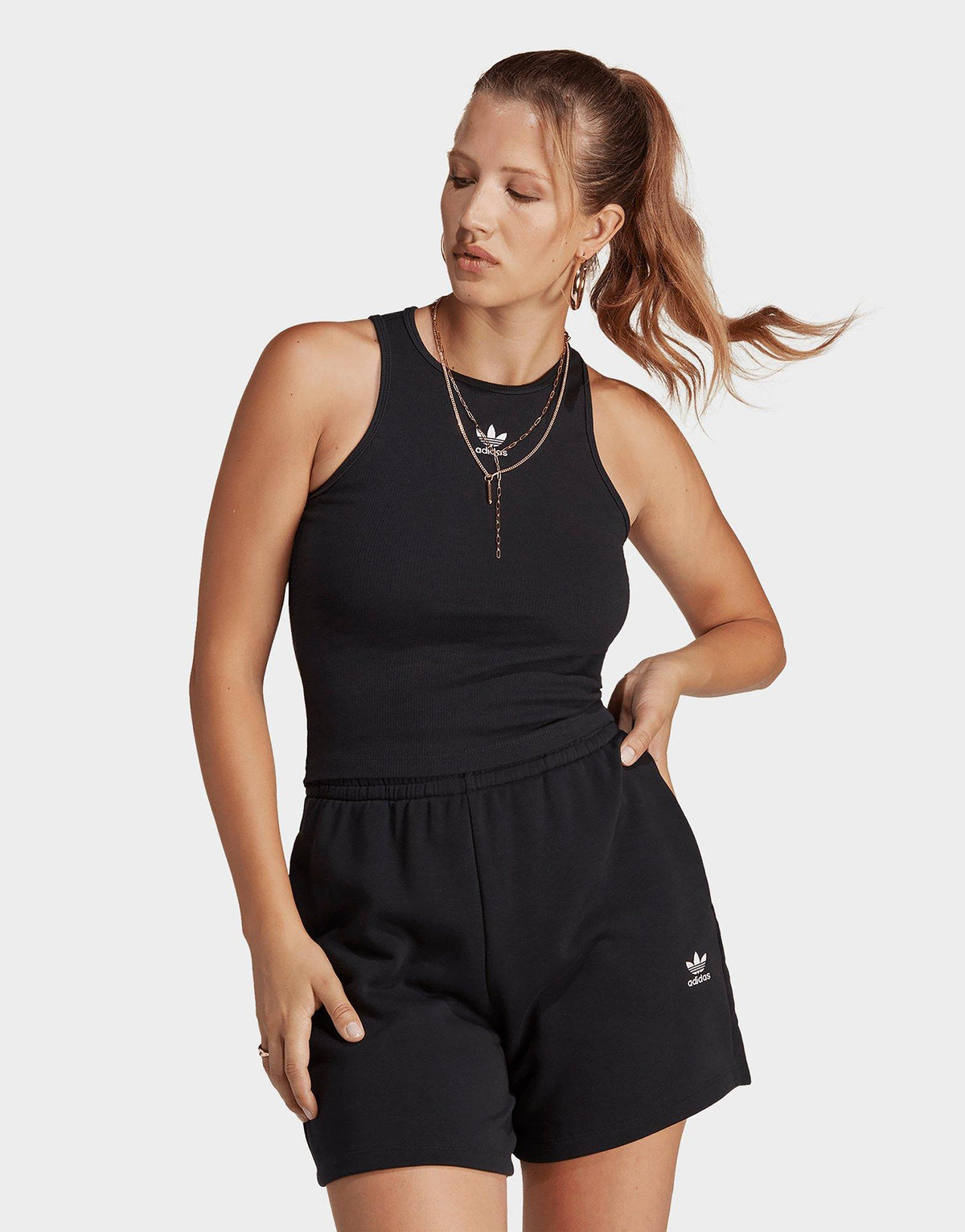 גופיית ריב לוגו טריפויל Adicolor Essentials | נשים